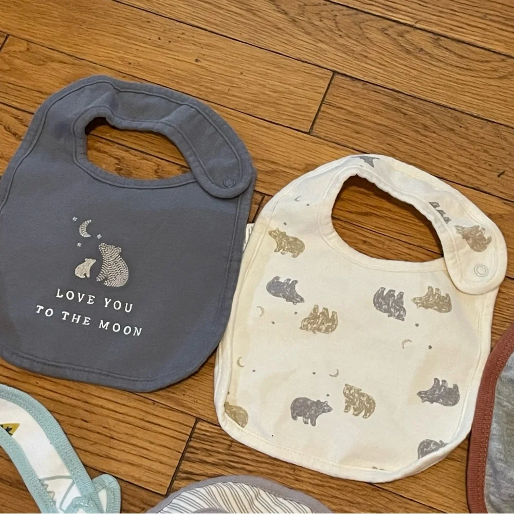 Lot of Bibs (10 Regular and 3 Bandana Bibs)